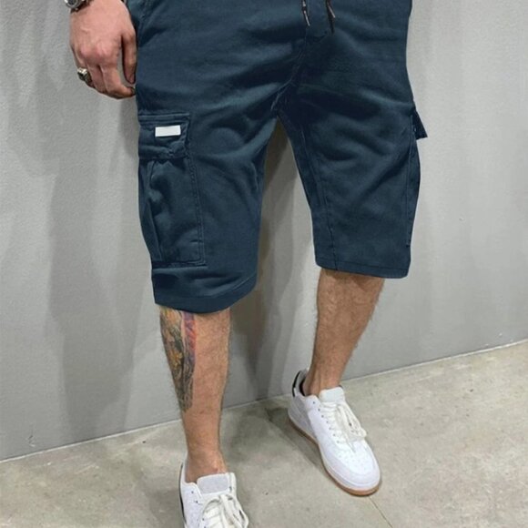 Navy Blue Mens Shorts - Picture 1 of 5
